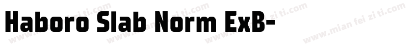 Haboro Slab Norm ExB字体转换